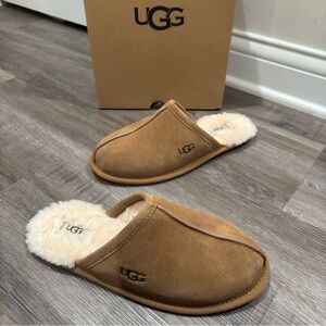 UGG Scuff Chestnut Suede Slip On Slippers
